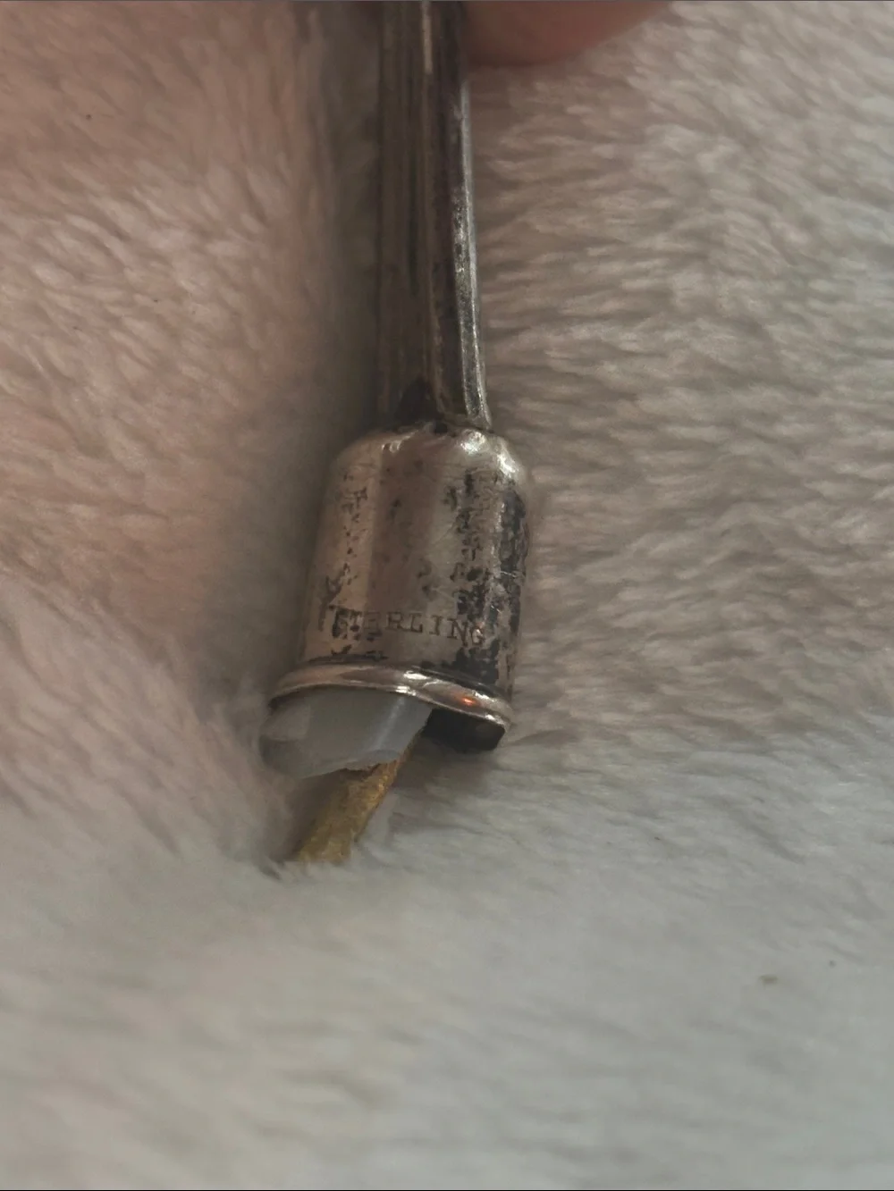 Sterling stamped antique Kitchen Serving Spoon - Vintage Style